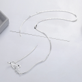 wholesale S925 Sterling Silver Korean Style Irregular Patchwork Necklace, Minimalist Design, Versatile Elegant Accessory-0-3