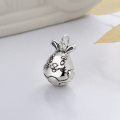 wholesale S925 Sterling Silver Korean Japanese Style Cute Plump Lucky Rabbit Birth Year Creative and Versatile Pendant-0-0
