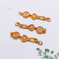 wholesale Gold-plated S925 silver chain semi-chain three-connection accessory bracelet necklace charm DIY handmade semi-finished product new-0-11