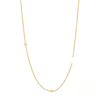 wholesale S925 Sterling Silver Zircon-studded Letter Women's Choker Necklace, Ins Minimalist 26-letter Design-Gold-J 925 silver