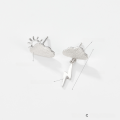 wholesale S925 Sterling Silver Star, Cloud, and Moon Combination Set Earrings, Small and Exquisite Minimalist Jewelry-0-8