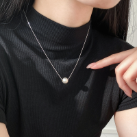 wholesale Sterling Silver Nalan S952 Literary Retro Style Exquisite Minimalist Niche Design Ancient Method Bead Necklace Y02114-Necklace 925 sterling silver + pure silver