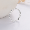 wholesale S925 Sterling Silver Twisted Ring, Adjustable Index Finger Ring, Small and Luxurious, Xiaohongshu Same Style-0-2