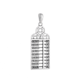 wholesale Sterling silver retro antique style rotating bead coin openwork sweater pendant with chain-0-4