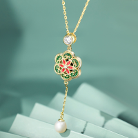 wholesale Original S925 Sterling Silver Versatile High-end Women's Necklace Minimalist New Chinese-style Pendant Jewelry One-piece Drop Shipping-Plain chain [K white] 45cm 925 silver