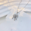 wholesale S925 Sterling Silver Fu Character Peace Lock Necklace for Women, Versatile Small Design Exquisite New Simple Elegant Collarbone Chain-0-1