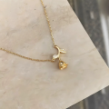wholesale S925 Sterling Silver Rose Flower Necklace for Women, Minimalist and Stylish, Small and Unique, High-End Feel, Collarbone Chain-0-2