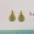 wholesale 925 silver gold-plated enamel twelve zodiac flower bead spacer DIY beaded bracelet components semi-finished products-0-19