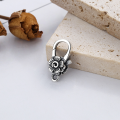 wholesale S925 Sterling Silver Retro Vintage Creative 3D Floral Pattern Bird Pastoral Style DIY Universal Clasp-0-3