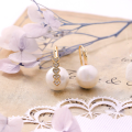 wholesale S925 Silver Plated 14k Gold French Pearl Earrings, Fall New Collection-0-3