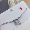 wholesale S925 Sterling Silver Maker's Crushed Silver Pumpkin Gourd Fortune Bracelet, Fashionable and Light Luxury, Versatile and Niche with a Sense of Design-0-2