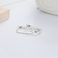 wholesale S925 Silver Fashionable Square Minimalist Elegant and Cold-toned Design Stud Earrings-0-2