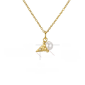 wholesale Sterling Silver with Pearl, Summer New Ice Cream Necklace S295, Niche Design, Cool Summer Gift for Women-0-1
