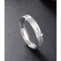 wholesale 925 Sterling Silver Couple Rings Pair Men Women Matching Bands Index Finger Rings Korean Style Fashion Jewelry-0-3