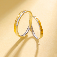 wholesale 925 Sterling Silver Wheat Couple Ring for Women, Small Niche Design, Luxurious and Sophisticated, 520 Valentine's Day Gift for Boyfriend/Girlfriend-Golden wheat ear couple ring/approximately 3.61g&gt;PR003747-1 sterling silver