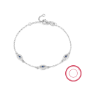wholesale 925 Sterling Silver Demonic Eye Bracelet with Zirconia, Niche Luxury High-End European and American Wholesale Jewelry-0-6