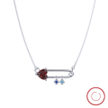 wholesale S925 Sterling Silver Y-Shaped Colored Zircon Pendant Necklace for Women Direct from Manufacturer Wholesale-0-42