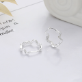 wholesale S925 Sterling Silver Korean-style Creative Wave Design Geometric Irregular Minimalist Delicate Earrings-0-1