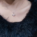 wholesale Sterling Silver New Korean Style Fashion Personalized Small Fish Pearl Pendant Minimalist Collarbone Chain-0-3
