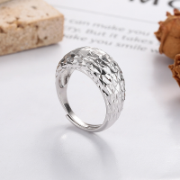 wholesale S925 Sterling Silver Korean Style Ins Minimalist Floral Ring, Unique Design Fashion OL Niche Ring for Women-1460J/approx. 4.3g Adjustable opening