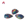 wholesale Metal material first, Amazon wish best-selling synthetic opal OPAL pear-shaped opal ear stud pendant ring inlay stone-0-2
