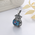 wholesale S925 Silver Ethnic Style Resin Enamel Money Bag Lucky Bag Lotus Back Heart Scripture DIY Jewelry Accessories-0-1