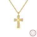 wholesale S925 Sterling Silver, Cloud-pull Jewelry, Niche Design, Cross Pendant Necklace for Men and Women, High-end Sense, Fully Inlaid with Diamonds-0-5