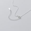 wholesale S925 Sterling Silver Ins Style Fashion Versatile Necklace Minimalist Bow Choker Y01522-0-4
