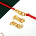 wholesale S925 Sterling Silver Gold-Plated Phoenix Eye S-Clasp DIY Bracelet String Handmade Material Accessories-0-1