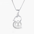 wholesale S925 Sterling Silver Small Snake Pearl Pendant for Women, Minimalist and Luxurious Hollow-Out Design Zodiac Pendant Wholesale-0-0