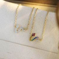 wholesale Metal: S925 Silver Plated with 14K Gold Dunli Jewelry New Arrival Light Luxury Zodiac Small Snake Bracelet, Versatile for Daily Wear-Gold and white zirconium snake bracelet (chain length 16.5cm)  925 silver