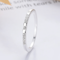 wholesale S925 Silver Cloud Tide Pavilion FashionCross-border Ins Style Full Pavé Diamond Trendy Versatile Closed Ring-0-1