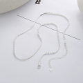 wholesale S925 Sterling Silver Fine Sparkling Iridescent Necklace, Fresh and Elegant, Ins Korean Style Versatile Collarbone Chain-0-3