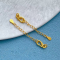 wholesale S925 Silver Gold Plated 24K Phoenix S-Clasp Extension Chain Pearl Fish Clasp DIY Accessories-0-16