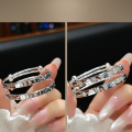 wholesale 9999 Sterling Silver Children's Bracelet Sliding Silver Bracelet Ice Crush Auspicious Words Bangle Baby Bracelet Wholesale Full Moon Gift-0-2