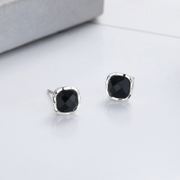wholesale S925 Sterling Silver Retro Internet-Famous Personalized Cubic Zirconia Earrings in INS Minimalist Style Exquisite Women's Jewelry-469R/approximately 2.2 g/pair 925 silver