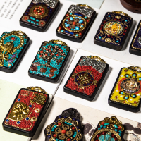 wholesale Metal material new Nepali ethnic style tag pendant antique handcrafted necklace for DIY sweater chain, unisex accessory-3#