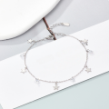 wholesale S925 Sterling Silver Zircon Star Bracelet, Fashionable, Sweet, Minimalist, Niche Design, Daily Accessory, Christmas Accessory-0-2