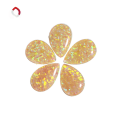 wholesale Metal material first, Amazon wish best-selling synthetic opal OPAL pear-shaped opal ear stud pendant ring inlay stone-0-4