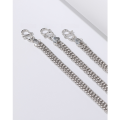 wholesale S925 Sterling Silver Baby Infant Child Kids Boys Girls Flat Cuban Curb Chain Bracelet Jewelry-0-0