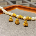 wholesale Gold-plated S925 Silver Hollow Gourd Spacer Beads for DIY Bracelet and Necklace Stringing, Positioning Beads-0-7