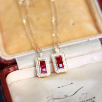 wholesale S925 Sterling Silver All-Match Chinese Style Light Luxury Personality Pendant Necklace for Women Daily Commute Collarbone Chain-BX0199-Gold 925 Silver