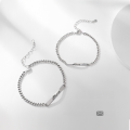 wholesale 925 Sterling Silver Niche Design Couple Bracelets Always Jewelry for Men and Women Hip Hop Valentine's Day Accessories-0-0