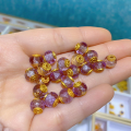 wholesale S925 silver gold-plated natural amethyst accessories, DIY handmade spacer beads, new semi-finished necklace and bracelet charms-0-7