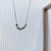 wholesale S925 sterling silver, the Maker's new lightweight crushed silver pendant necklace, minimalist and versatile, with a niche and design-forward aesthetic for the collarbone-A few ounces of silver (work fee only, not including silver)  925 silver