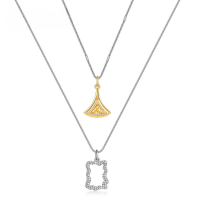 wholesale S925 silver autumn new fashion trendy ginkgo leaf necklace, ins style high-end wholesale from manufacturers-Thick Silver Platinum>925 Silver