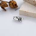 wholesale S925 Sterling Silver Retro Vintage Creative 3D Floral Pattern Bird Pastoral Style DIY Universal Clasp-0-2