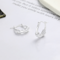 wholesale S925 sterling silver twisted rope-style ear cuffs, minimalist and elegant, versatile luxury design women's earrings-0-1