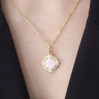 wholesale 925 Silver Elegant European and American Style Queen Shell Necklace Jewelry for Women, Small and Exquisite High-End Zircon Collarbone Chain Wholesale-Queen Shell Necklace 925 Silver