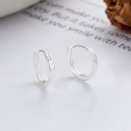 wholesale S925 Sterling Silver Geometric Ear Clasps, Minimalist and Versatile for Daily Commute, Korean Style Petite and Exquisite Earrings for Women-0-0